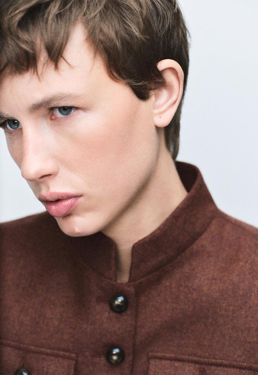 MANGO - Jacket greta - dark beige