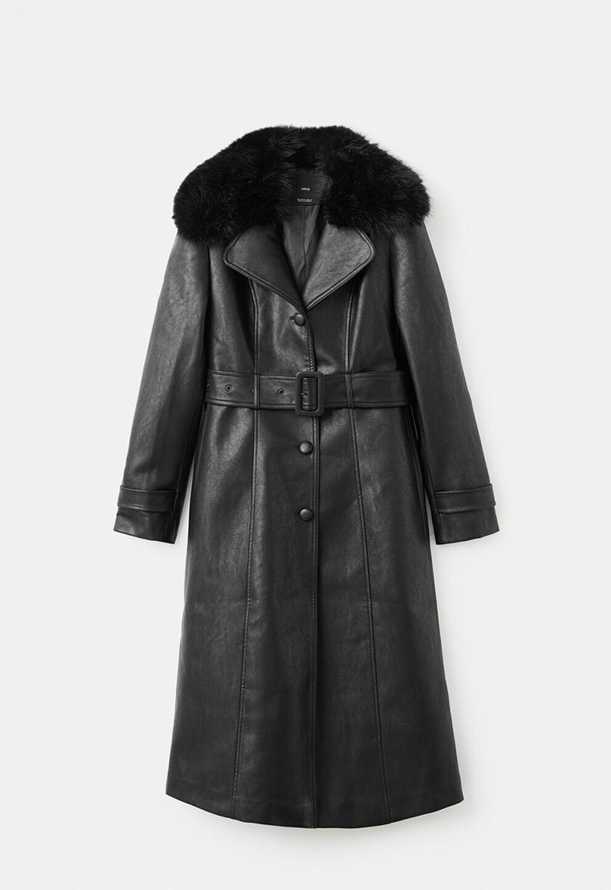 MANGO - Coat fernanda - black