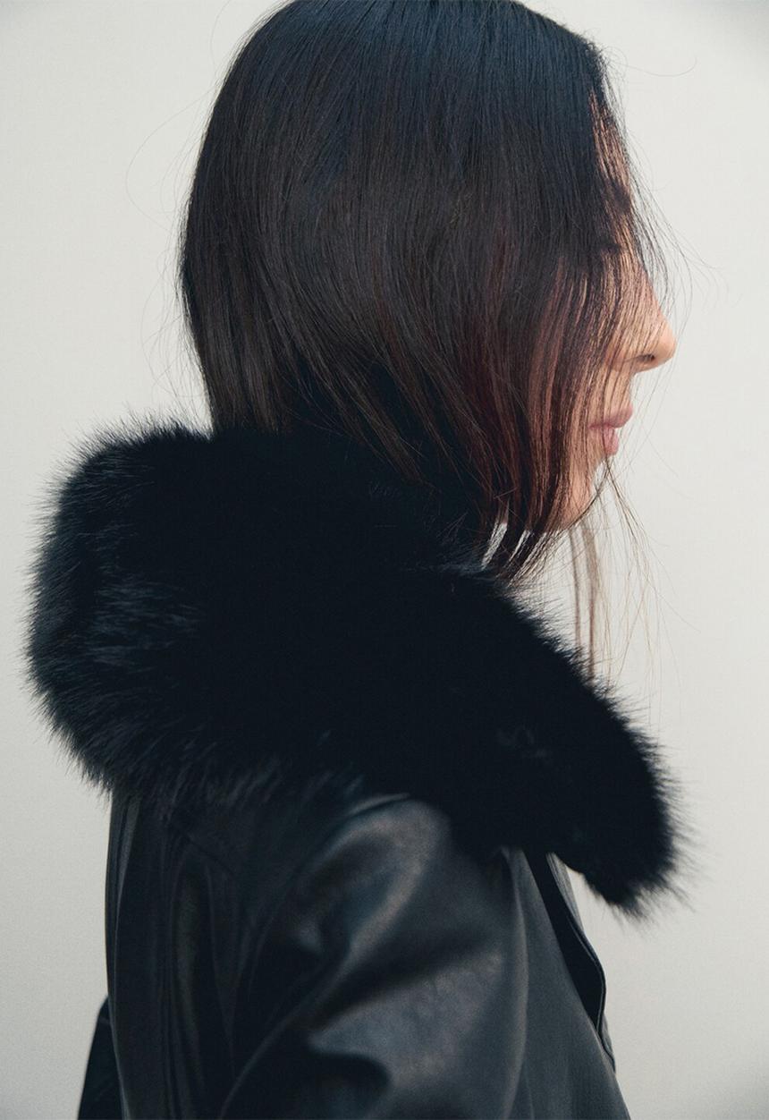 MANGO - Coat fernanda - black