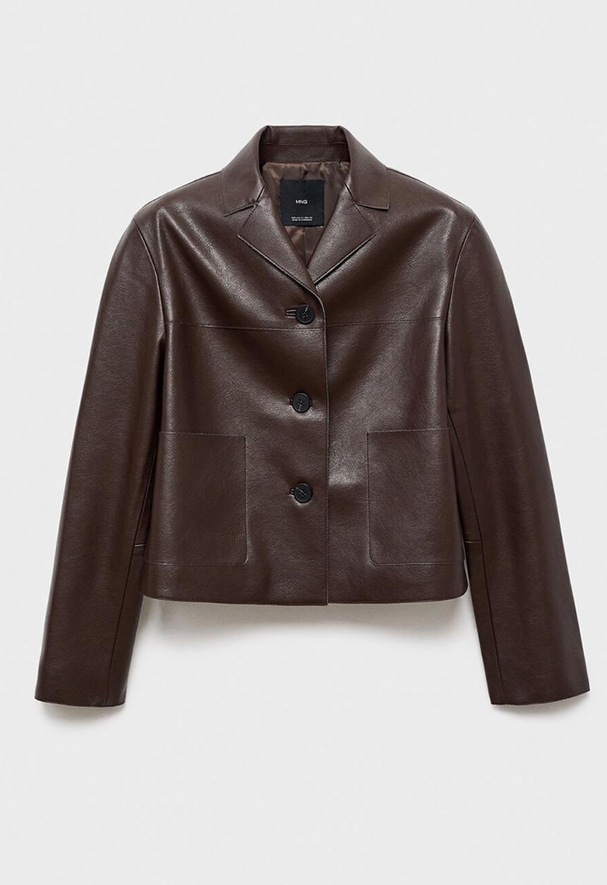 MANGO - Jacket sabi - dark brown