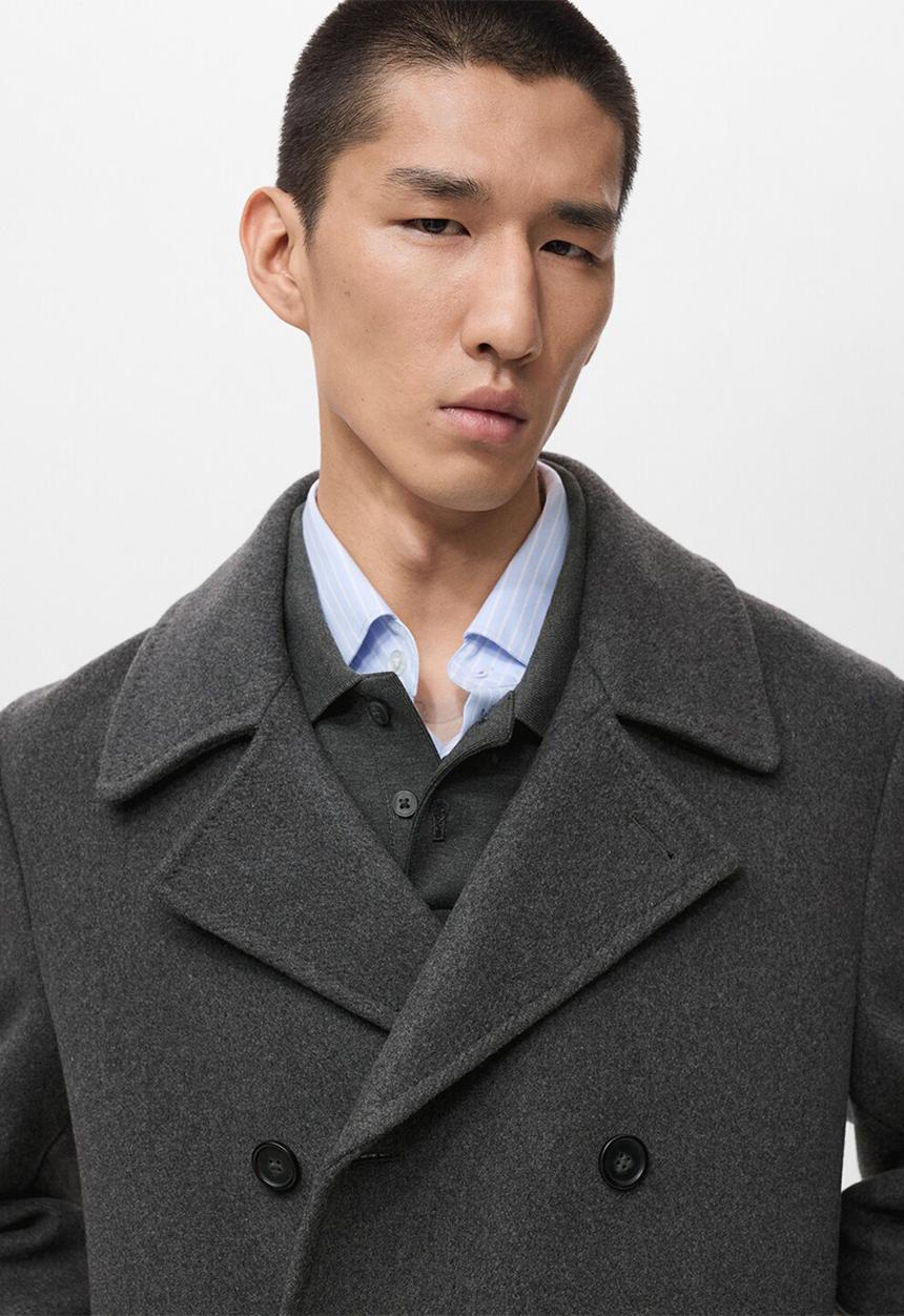 MANGO - Coat tinof - gray