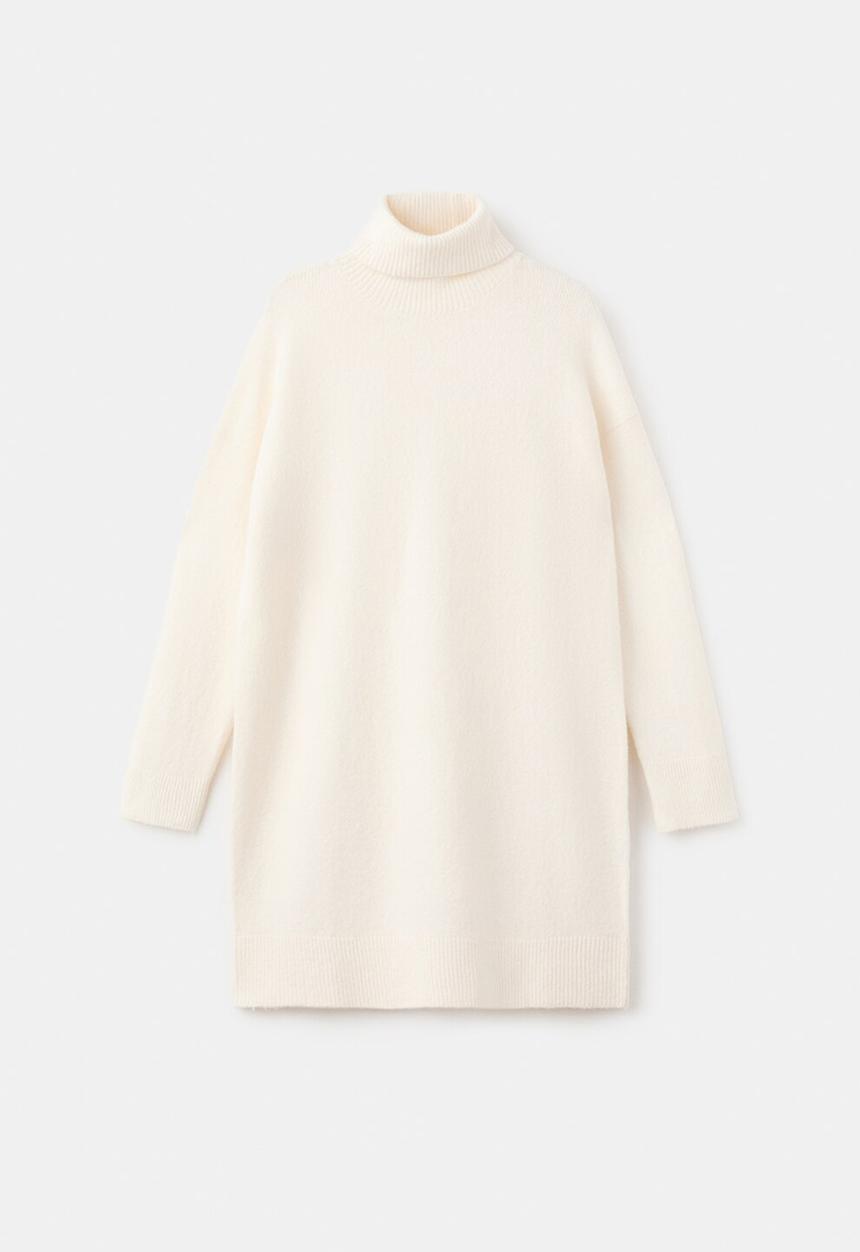 MANGO - Dress taldote  -  light beige