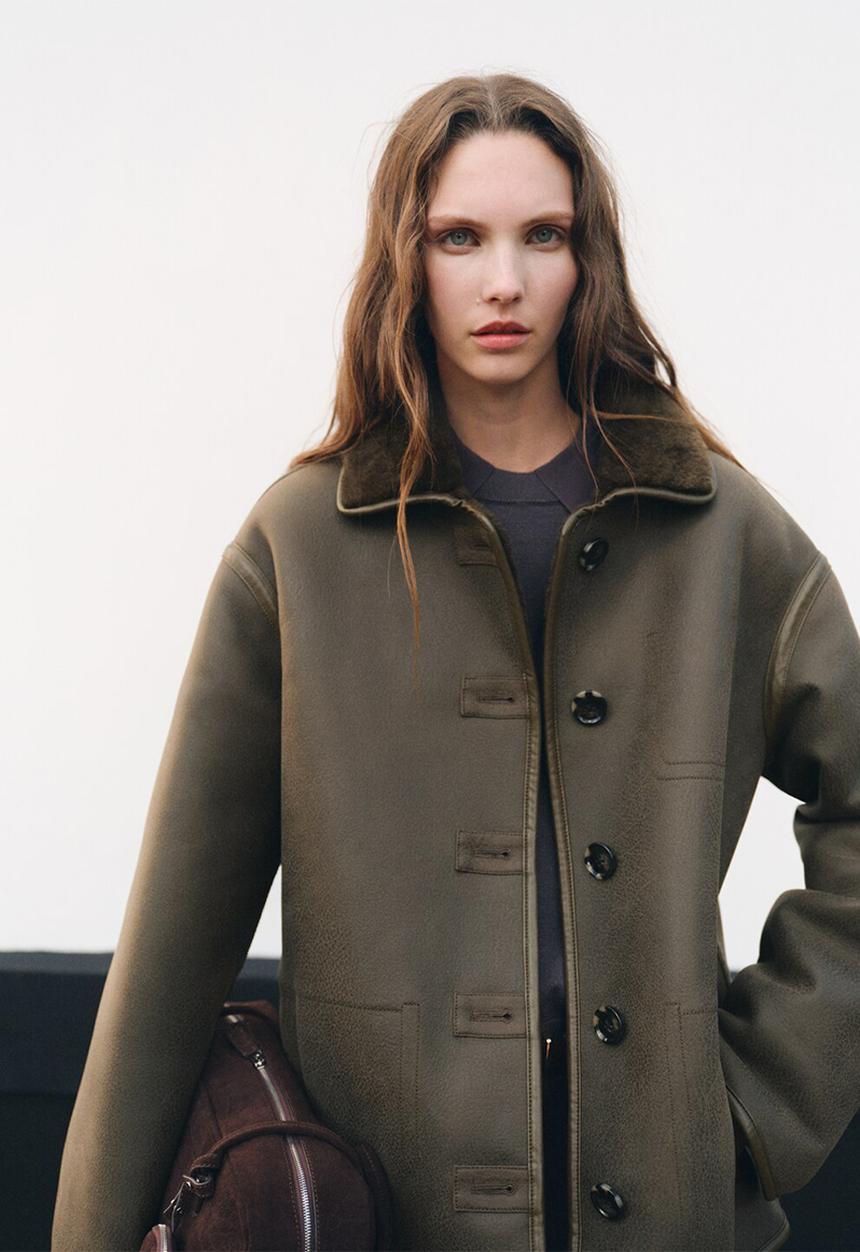 MANGO - Coat dune - beige/khaki