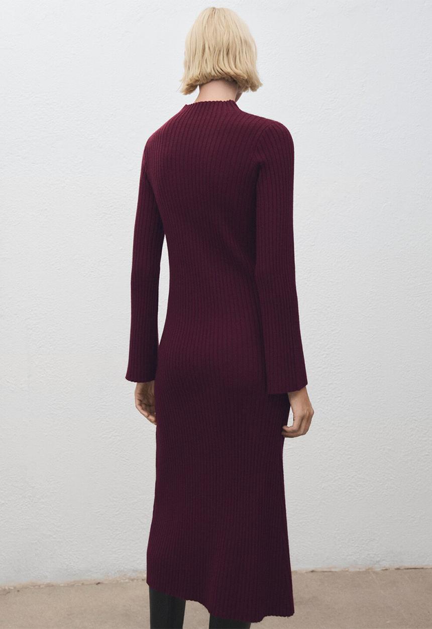 MANGO - Dress kikita - dark red