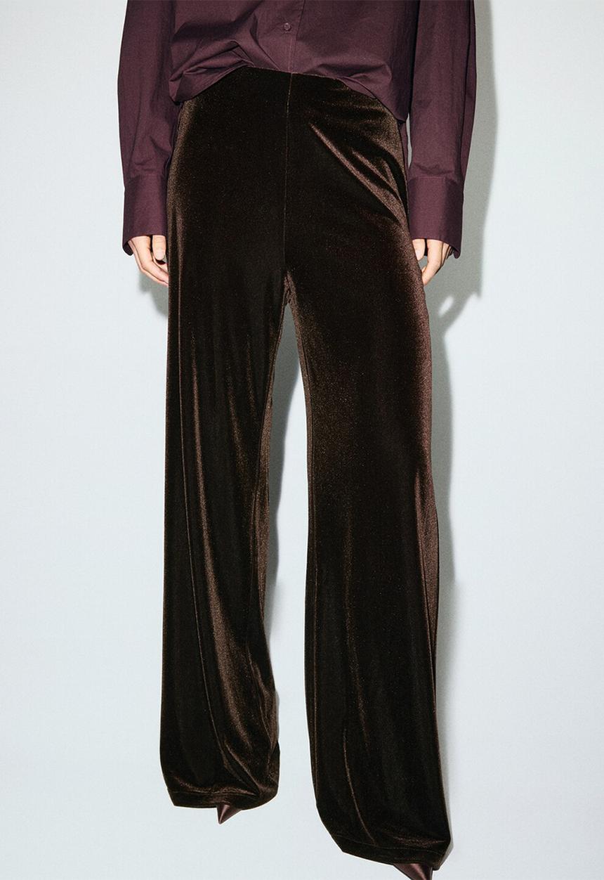 MANGO - Trousers xenphant - brown