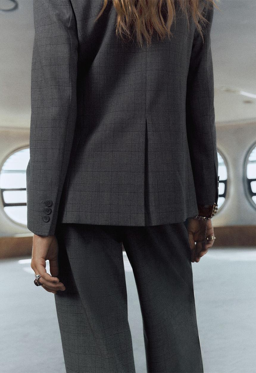 MANGO - Blazer teriyaki - grey