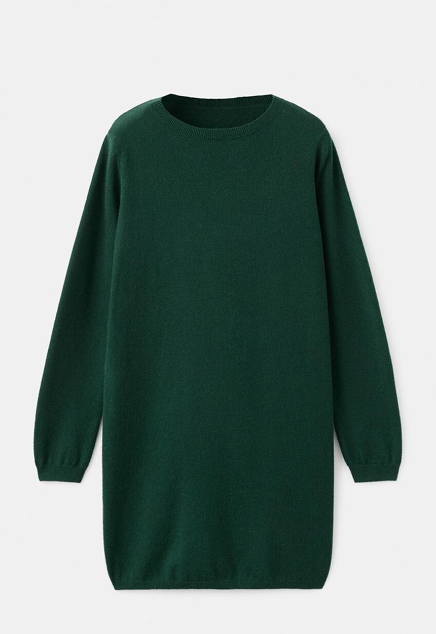MANGO - Dress nekko - dark green