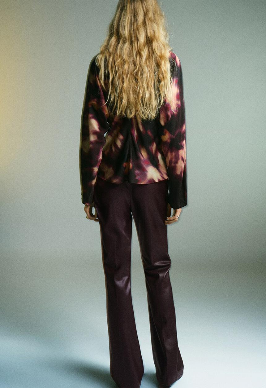 MANGO - Blouse giady - dark red