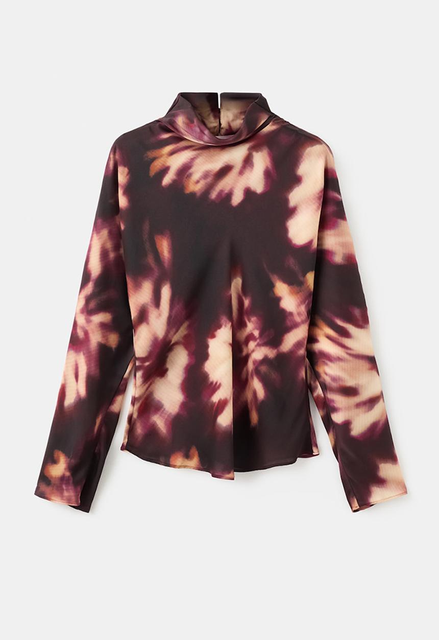 MANGO - Blouse giady - dark red