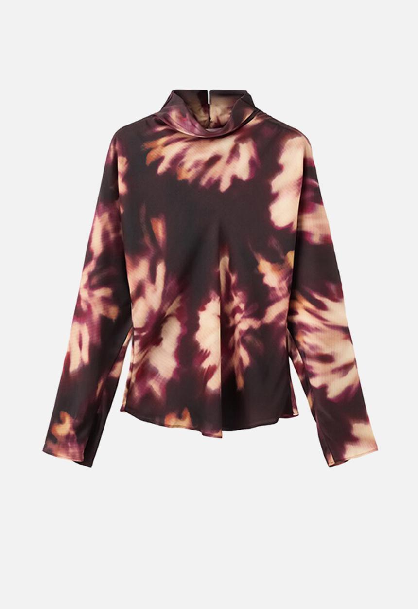 MANGO - Blouse giady - dark red