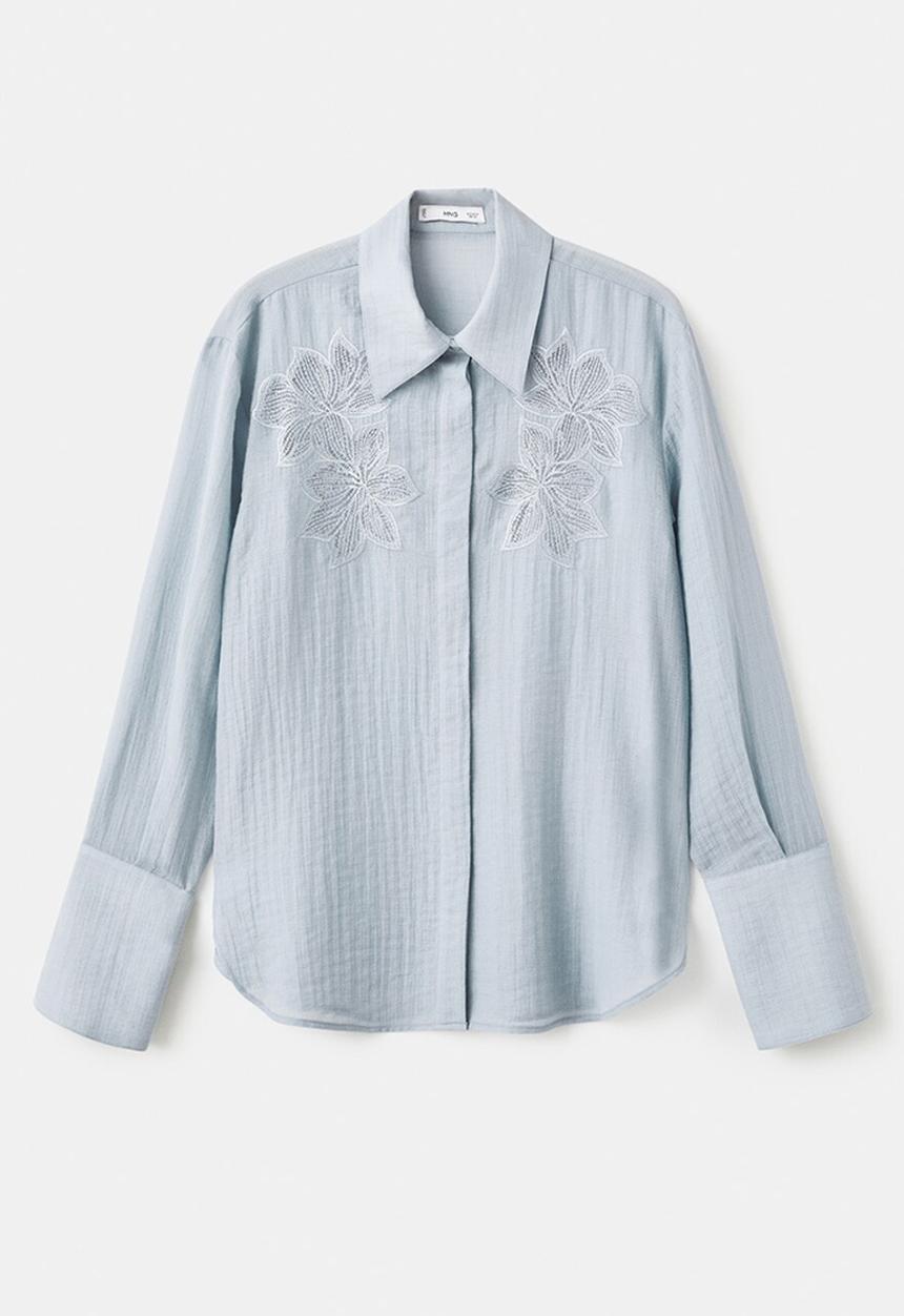 MANGO - Blouse miranda - medium blue