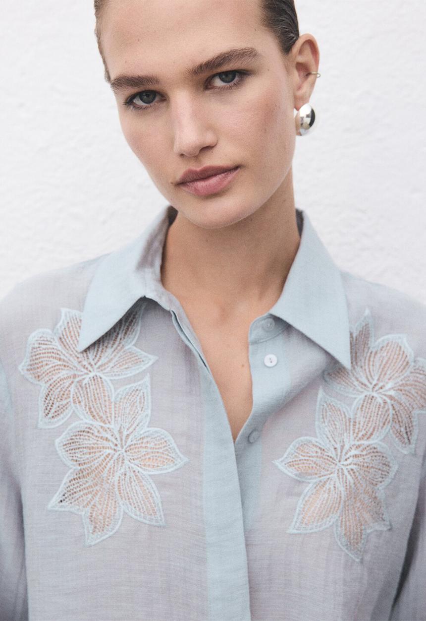 MANGO - Blouse miranda - medium blue