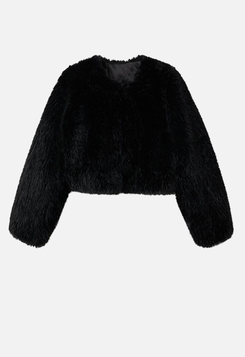 MANGO - Jacket boleta - black