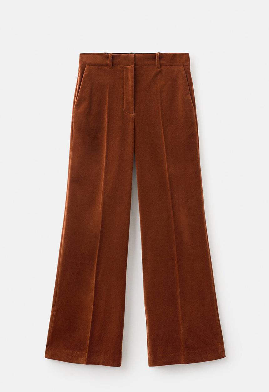 MANGO - Trousers velveton - medium orange