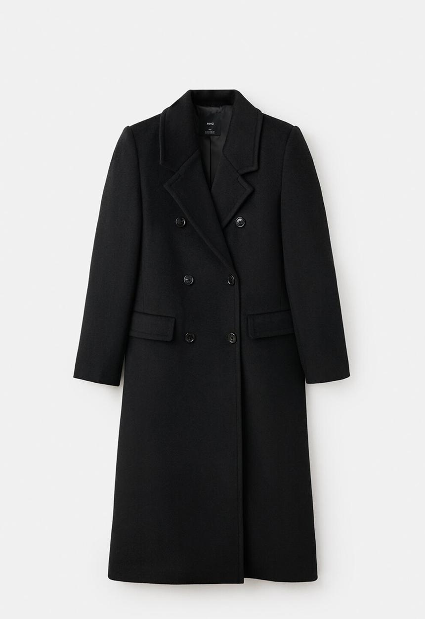 MANGO - Coat eye - black