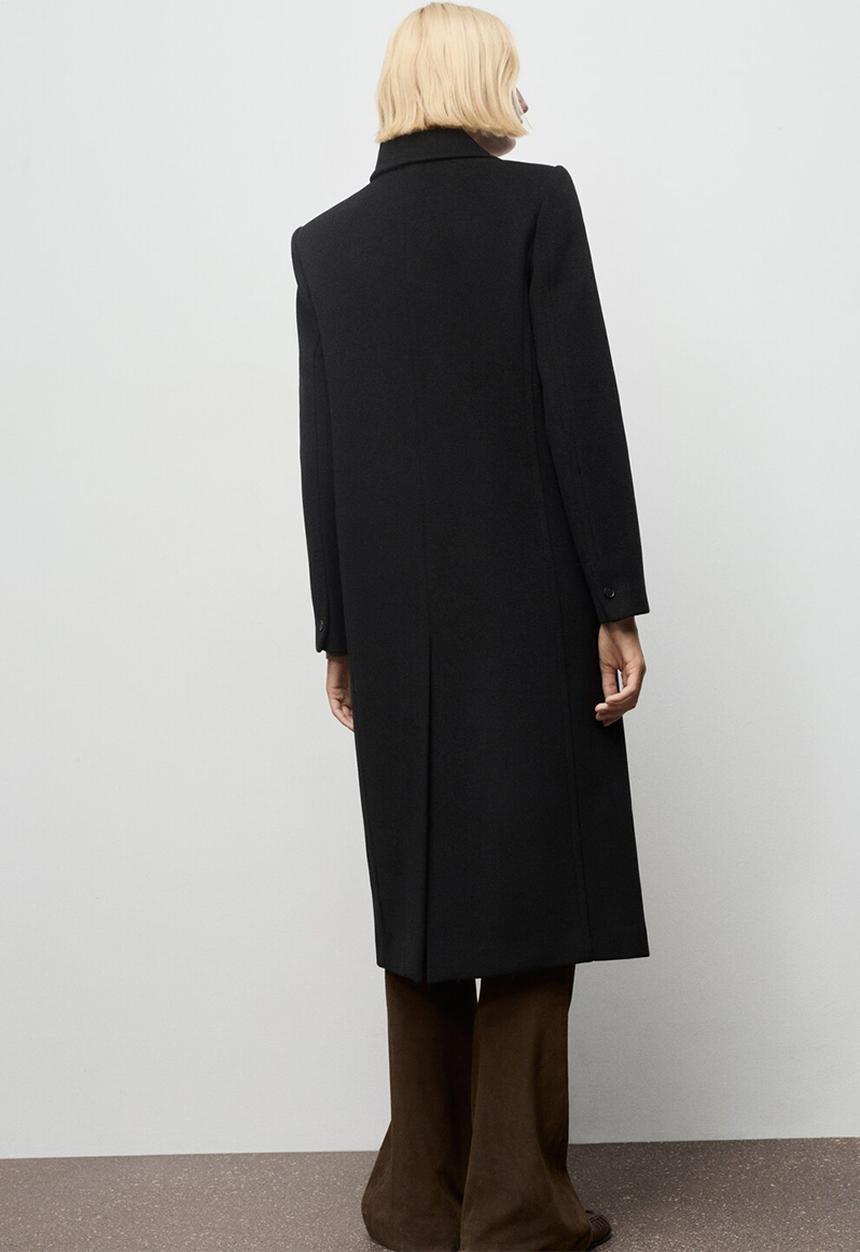 MANGO - Coat eye - black