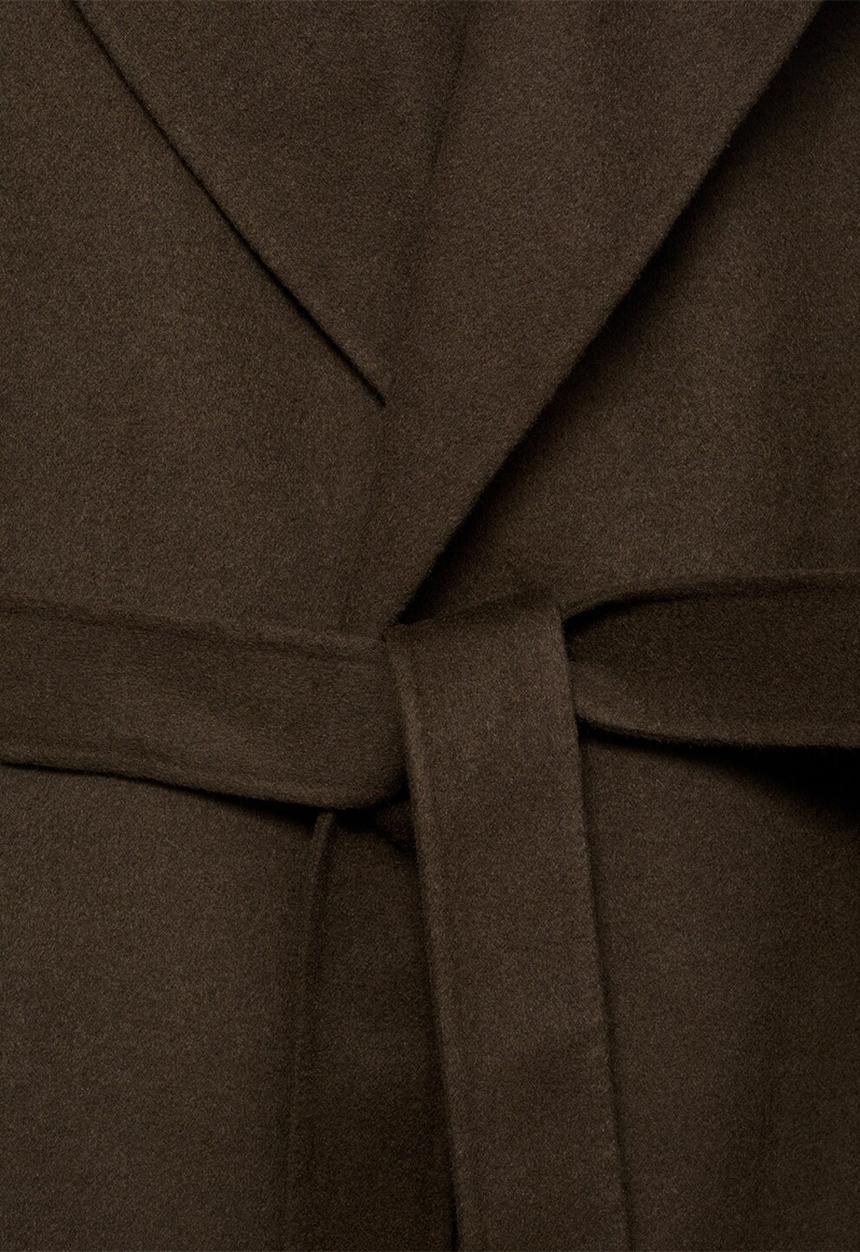 MANGO - Coat batin - beige/khaki