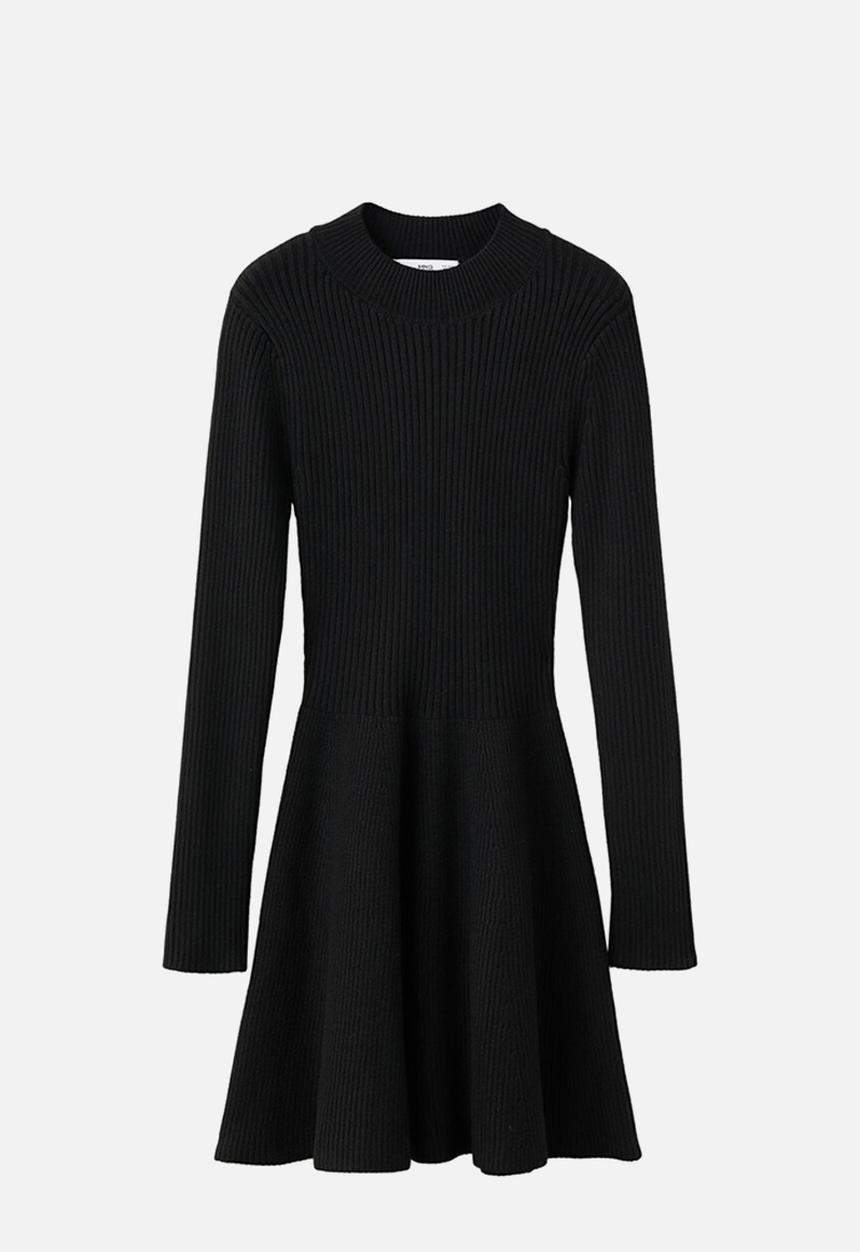 MANGO - Dress peplum - black