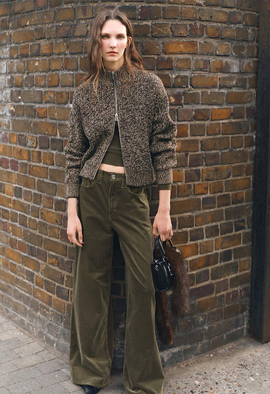MANGO - Cardigan salty - dark brown