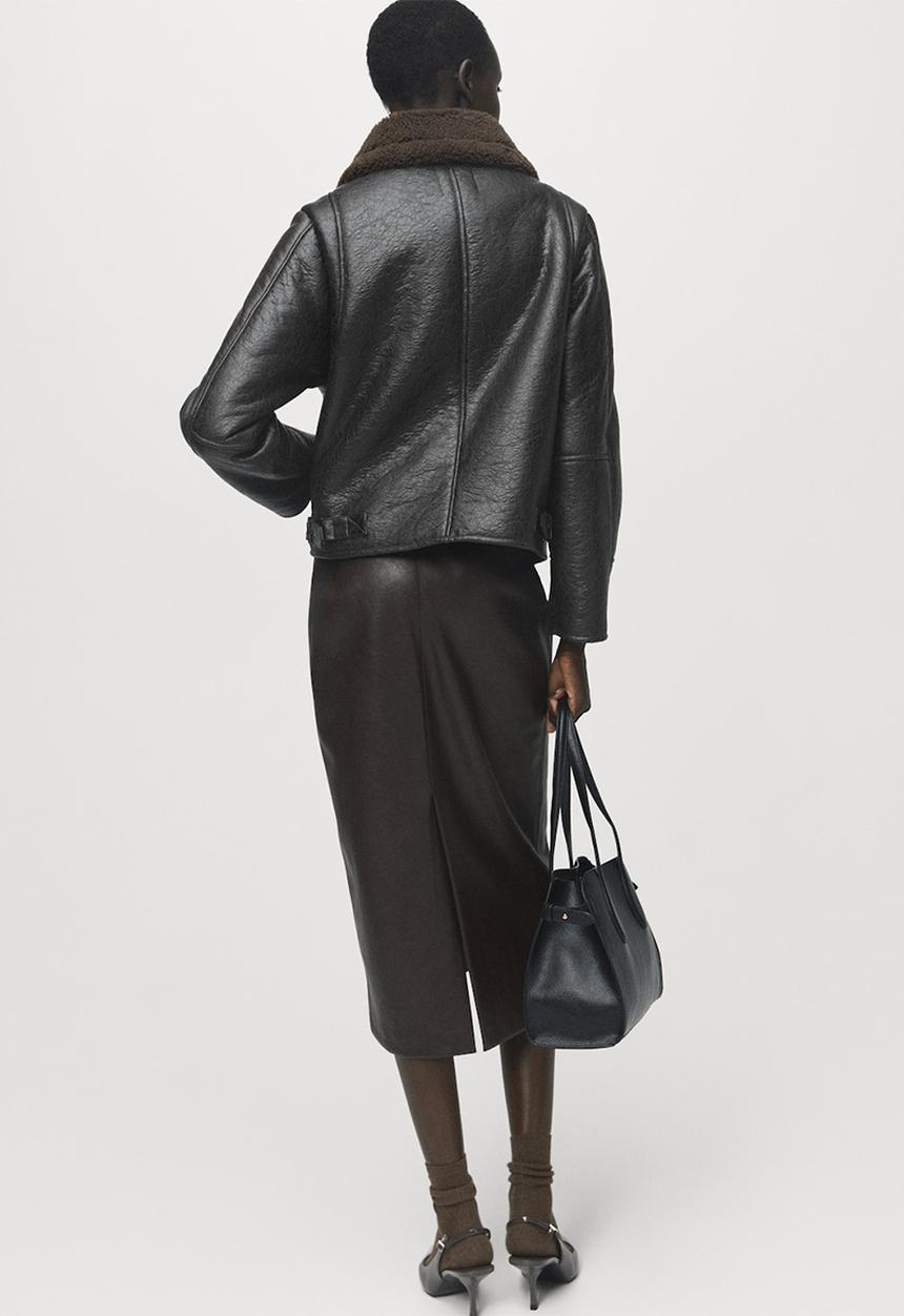 MANGO - Jacket coach - black