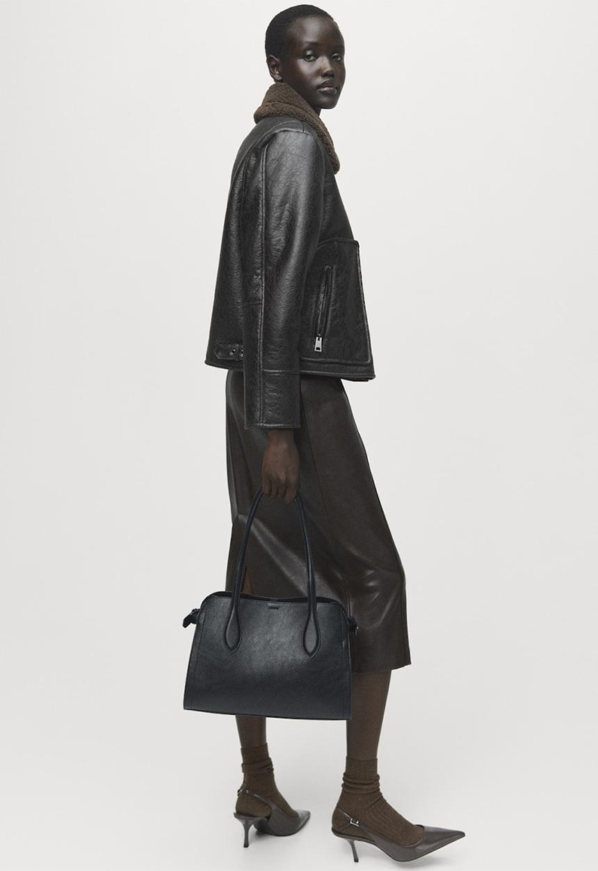 MANGO - Jacket coach - black