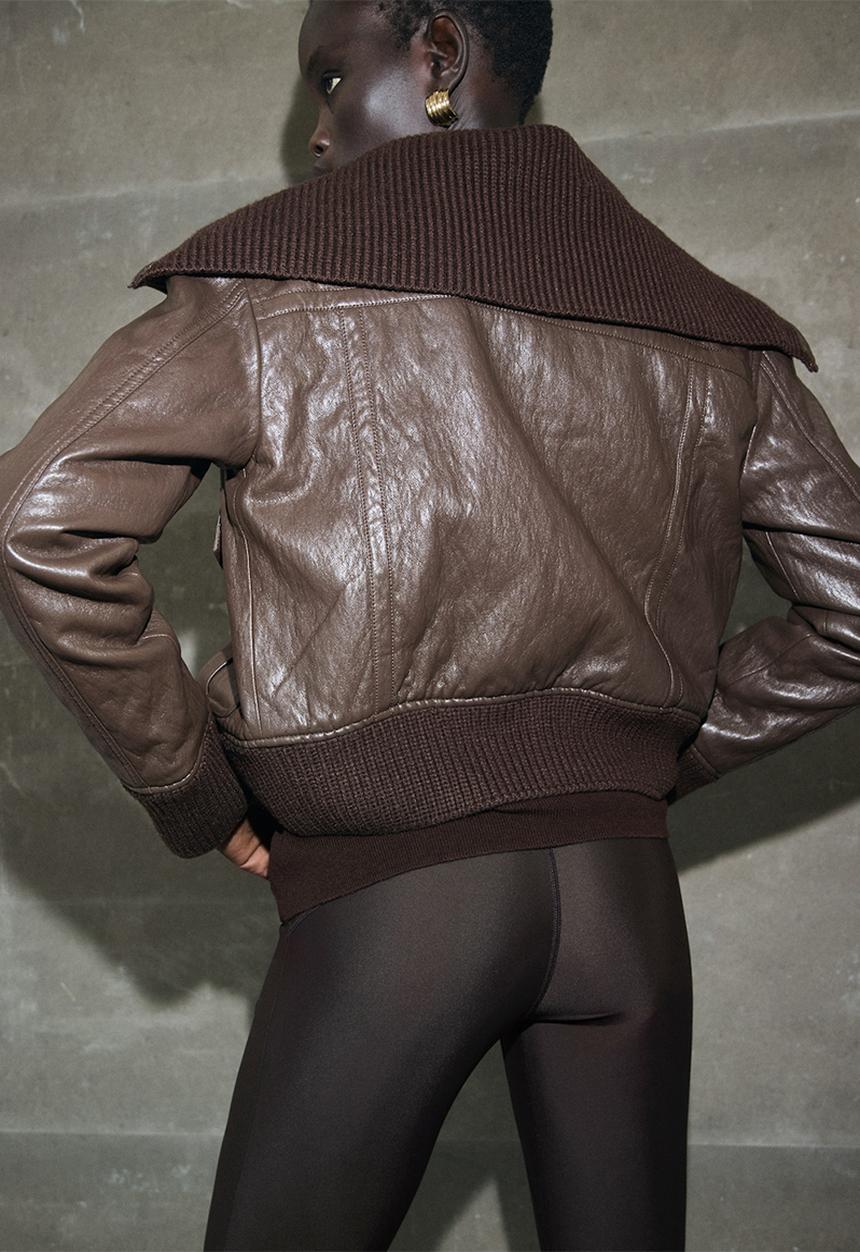 MANGO - Jacket coch - brown