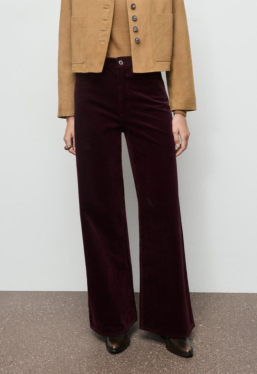 MANGO - Jeans carmenp - dark red