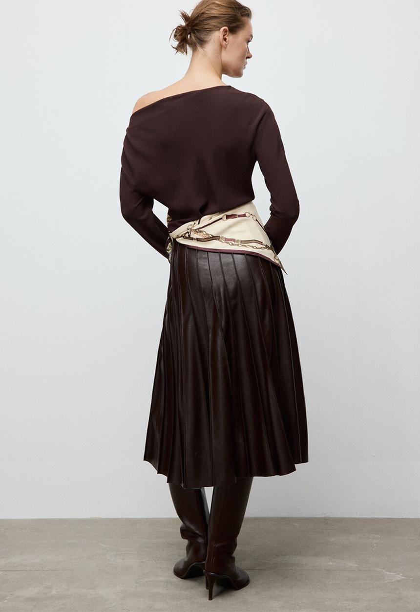 MANGO - Blouse urus - brown