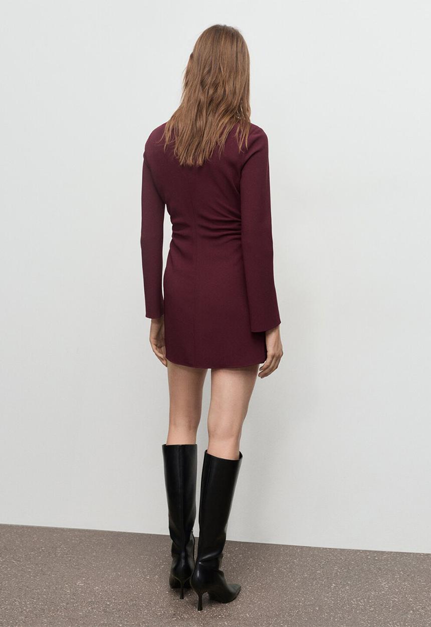 MANGO - Dress saha - dark red