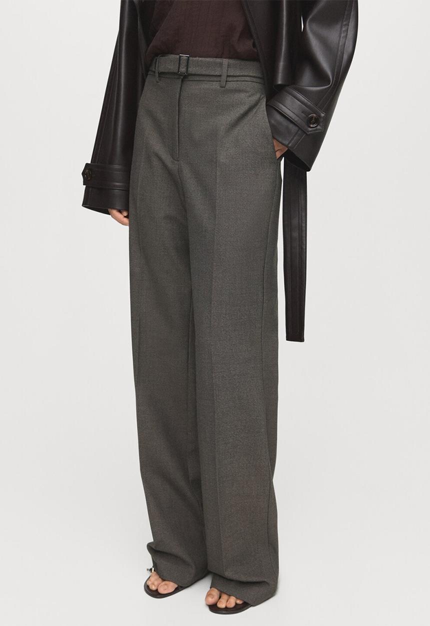 MANGO - Trousers carlota - brown