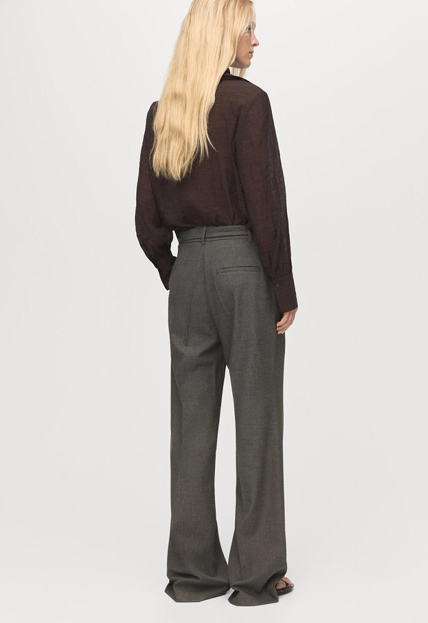 MANGO - Trousers carlota - brown