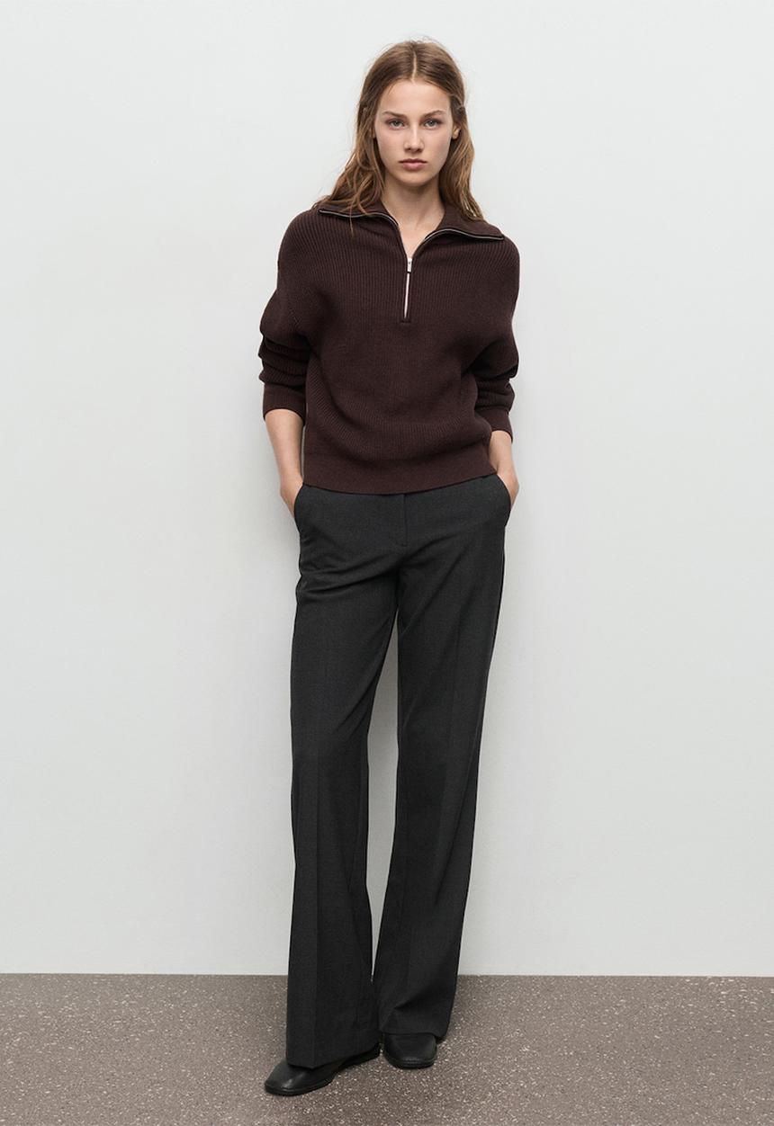 MANGO - Trousers carlota - gray