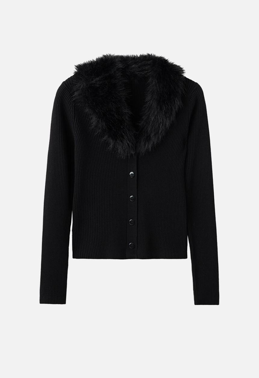 MANGO - Cardigan maddie - black