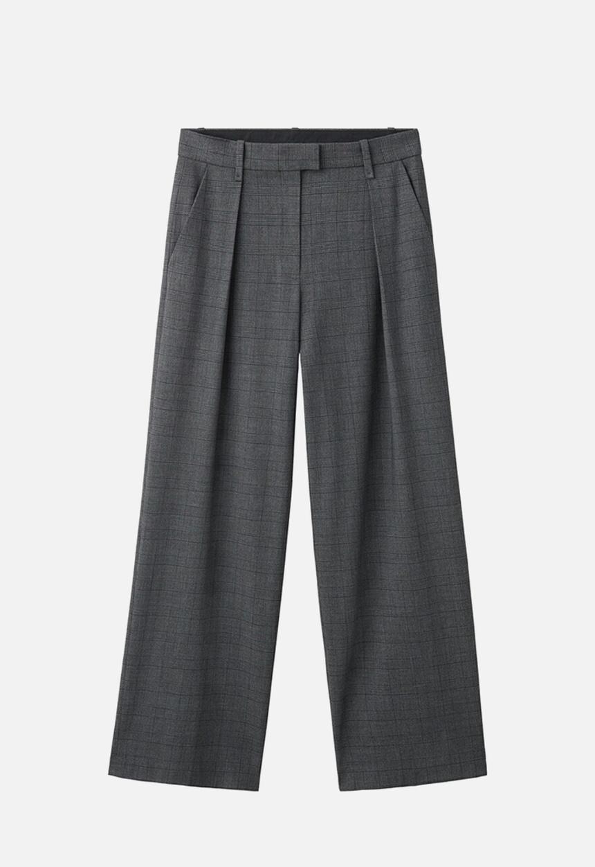 MANGO - Trousers teriyaki - gray