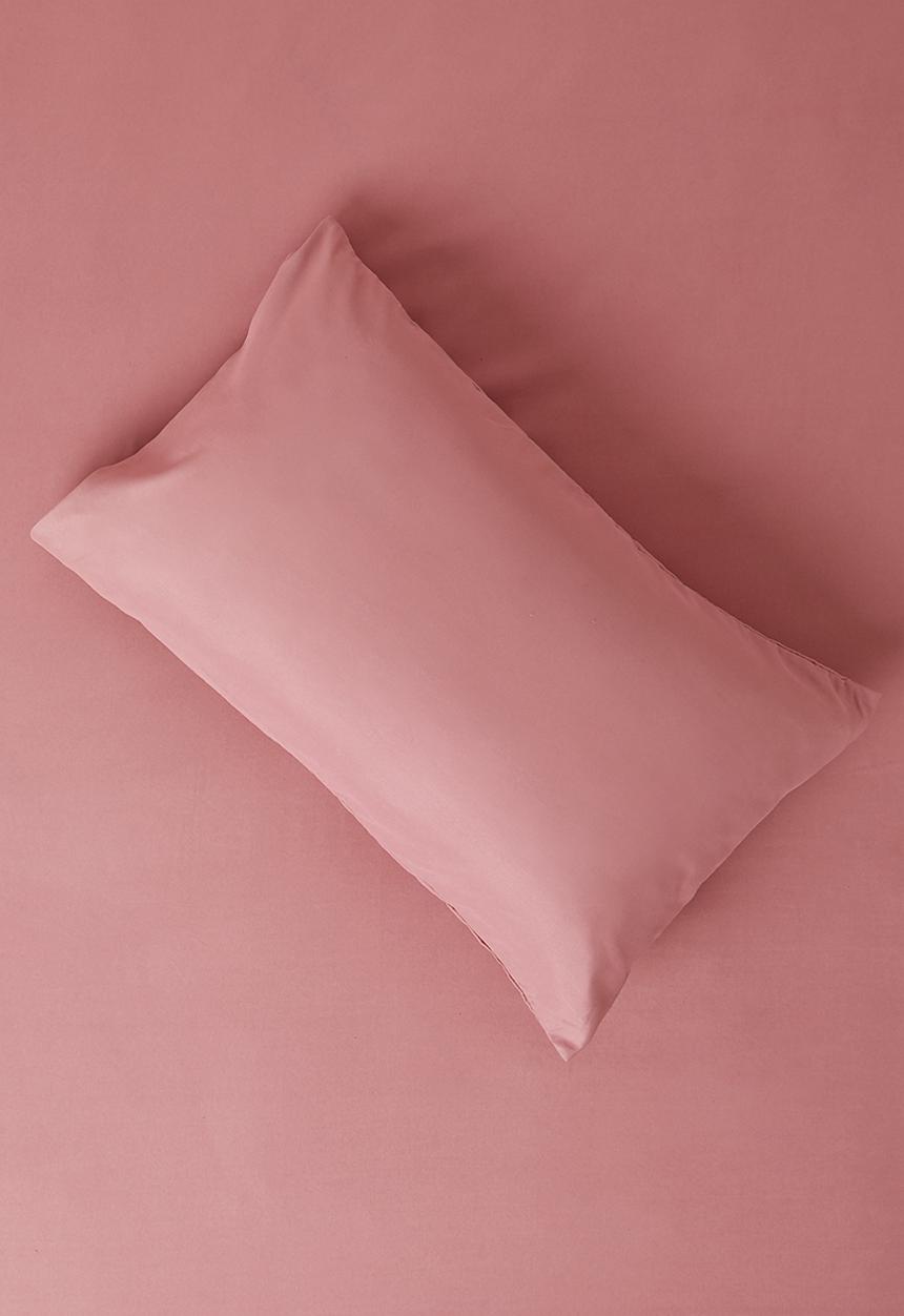 Sixth Floor - Recycled Microfibre Standard Pillowcase Set - Dusty Rose