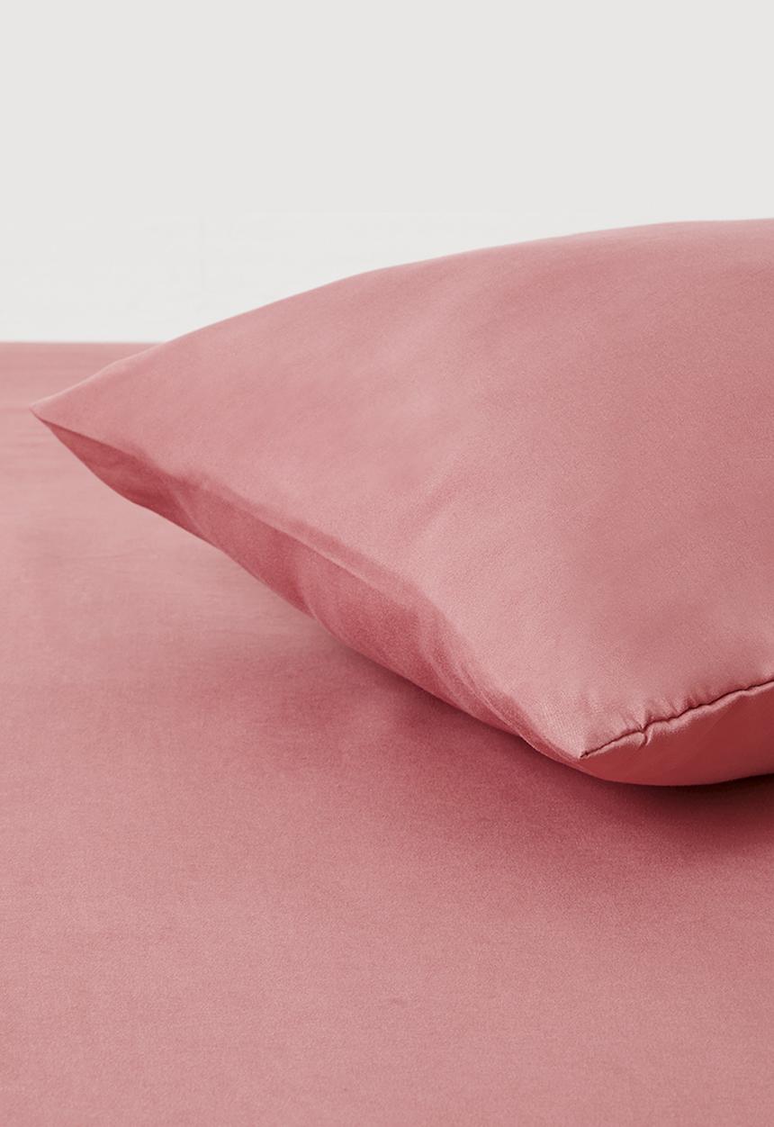 Sixth Floor - Recycled Microfibre Standard Pillowcase Set - Dusty Rose