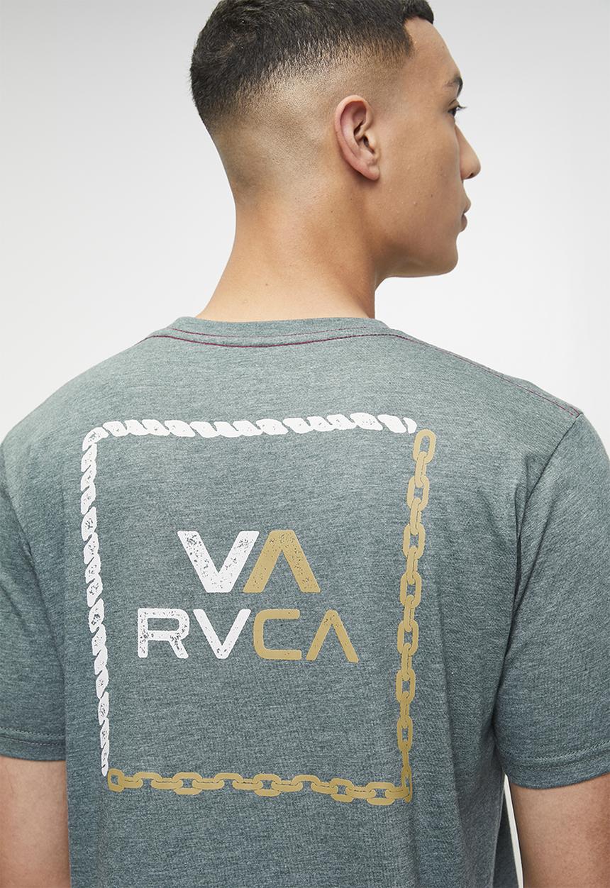 RVCA - Bonded Ss Red Stitch - Duck Blue