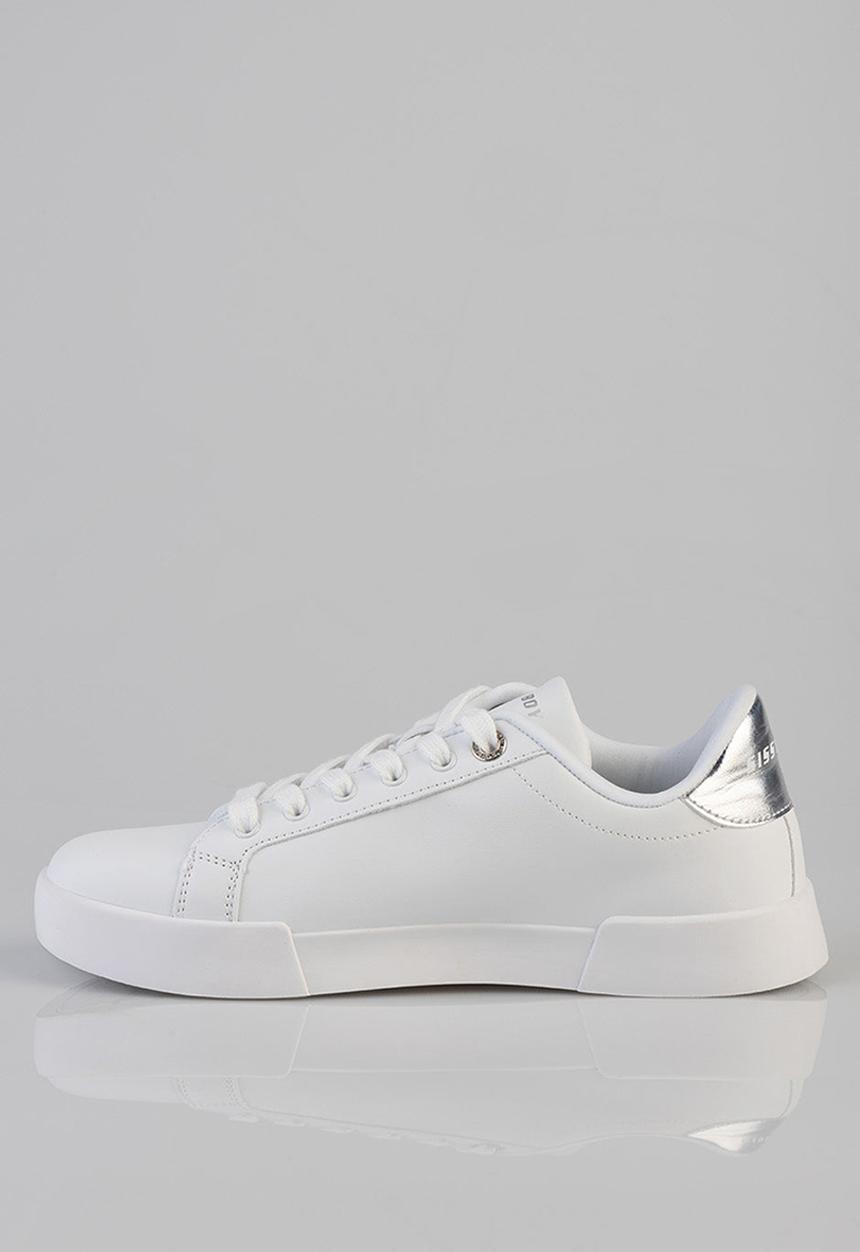 SISSY BOY - Branded sneaker - white & silver