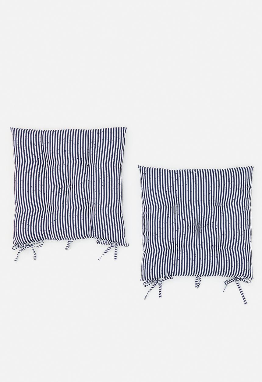 Sixth Floor - Wren seat pad set of 2 - navy