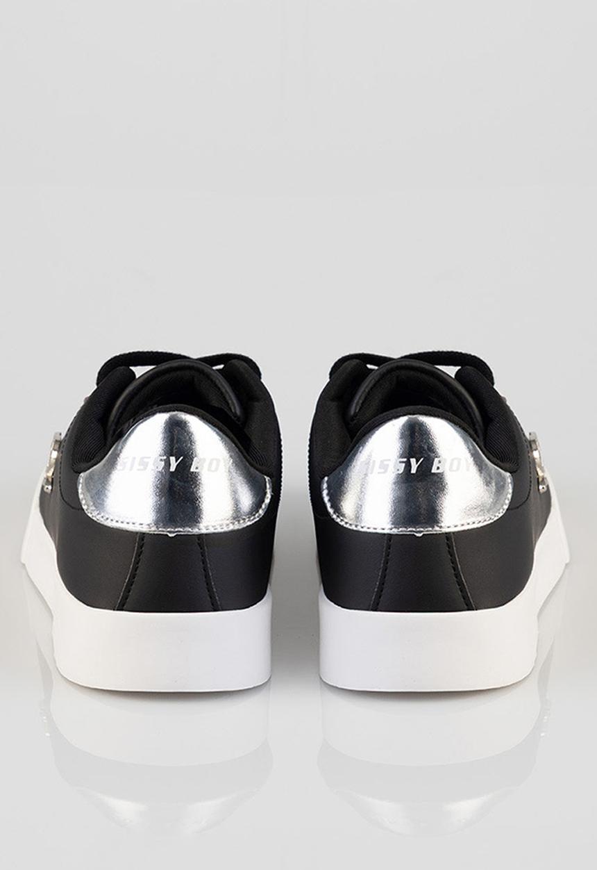 SISSY BOY - Branded sneaker - black & silver
