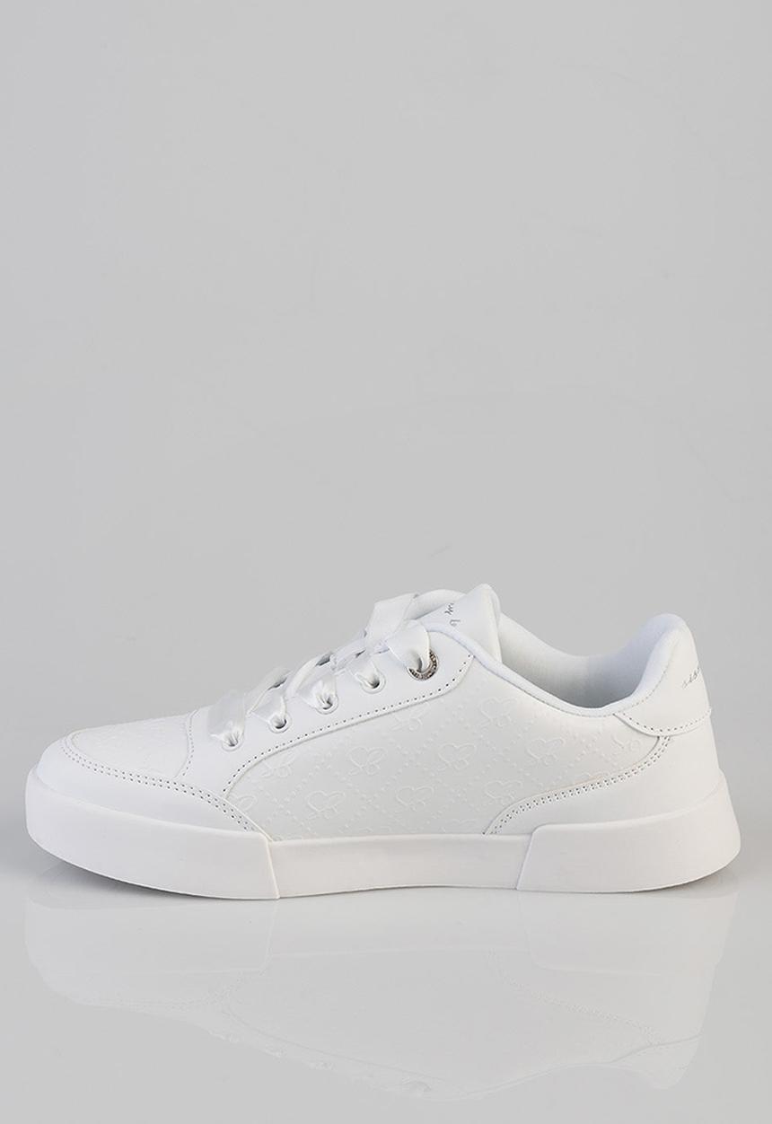 SISSY BOY - Embossed sneaker with sb hardware plate on side - white 1