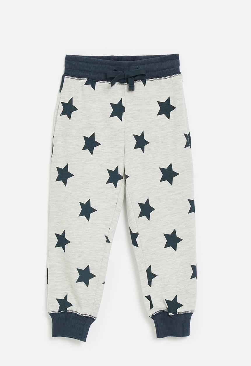 Pop Candy - Printed jogger - light grey/navy/stars