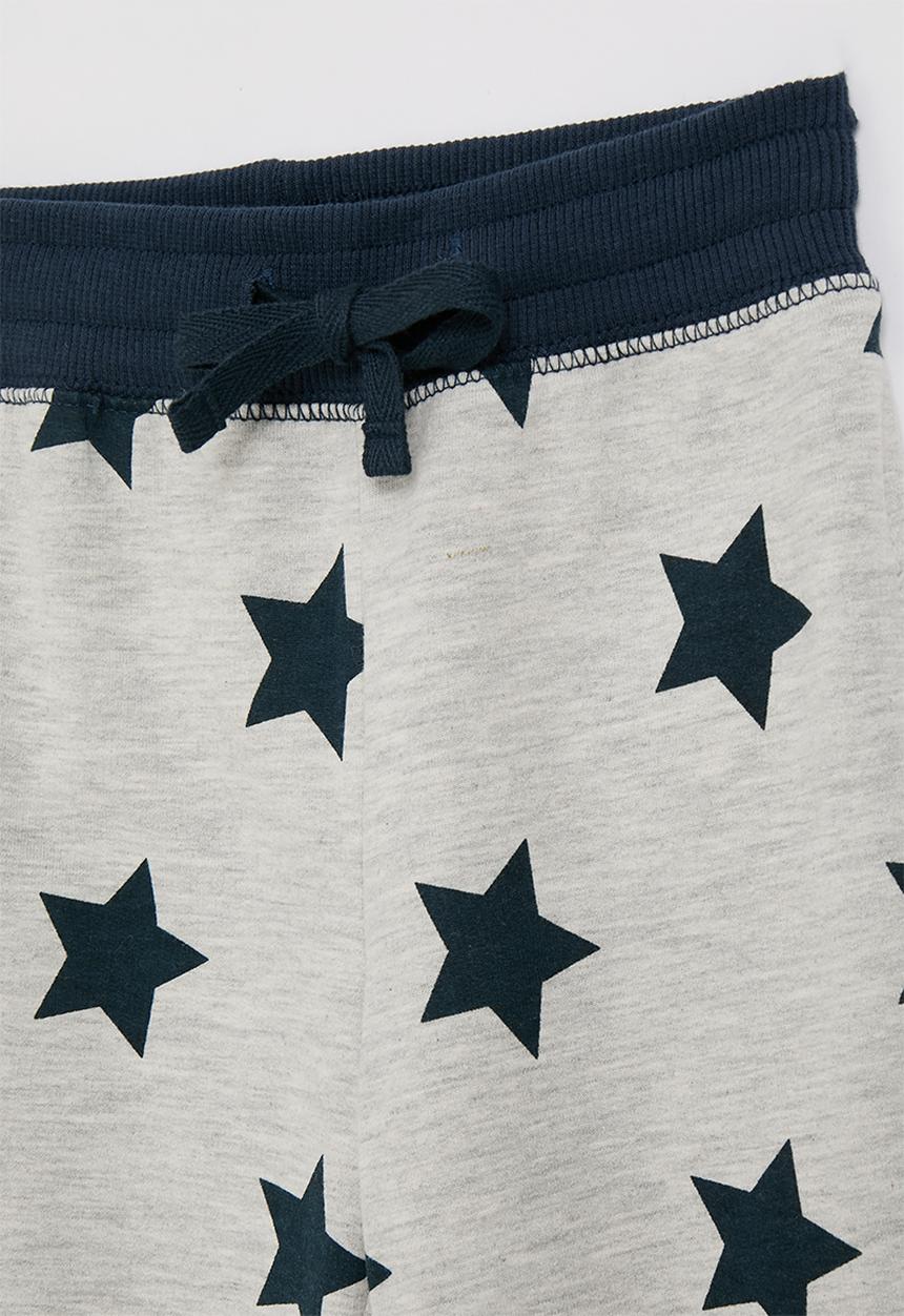 Pop Candy - Printed jogger - light grey/navy/stars