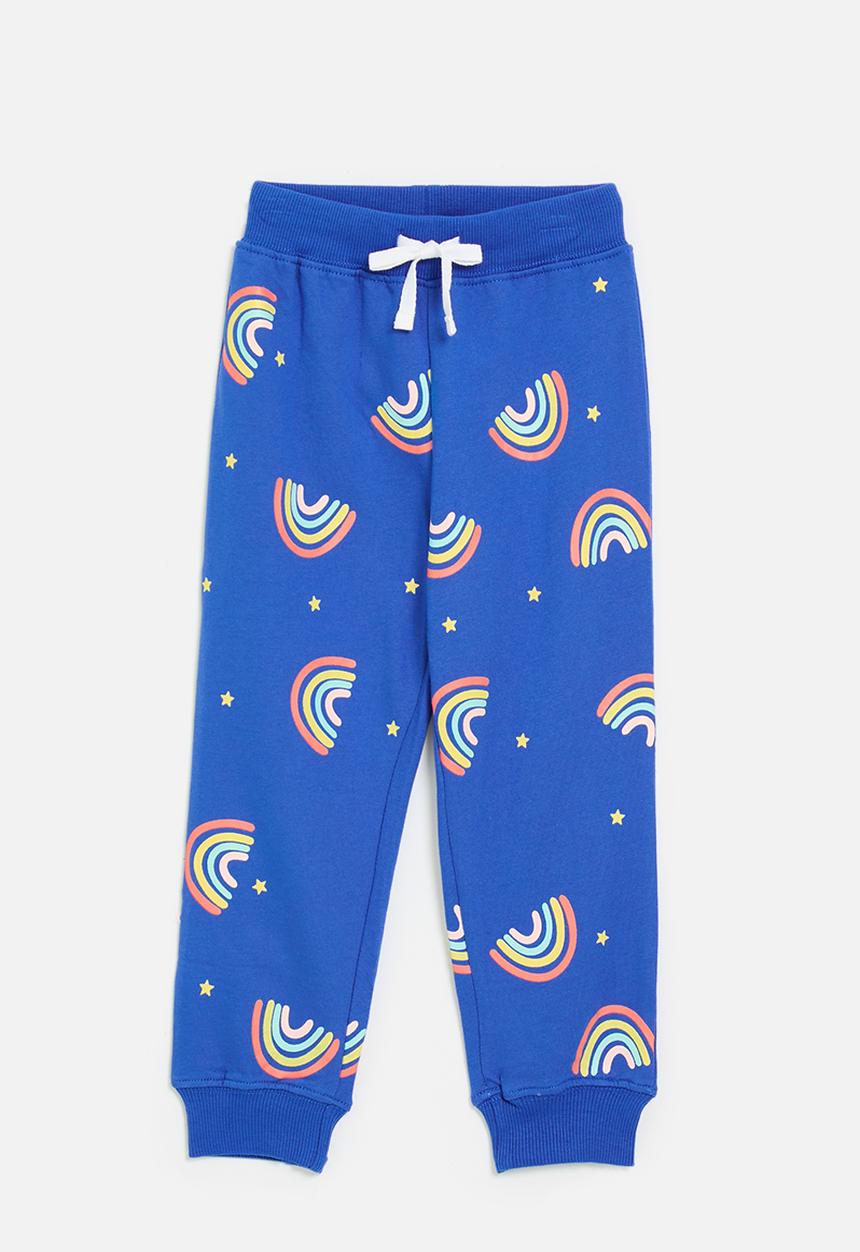Pop Candy - Printed joggers - royal blue/rainbows