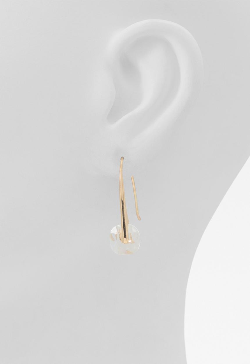 ALDO - Roomie Earrings - Gold/Clear Multi