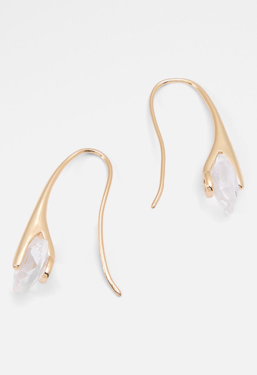 ALDO - Roomie Earrings - Gold/Clear Multi