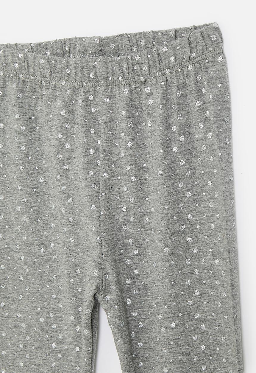 Pop Candy - Printed leggings - grey/silver sparkles