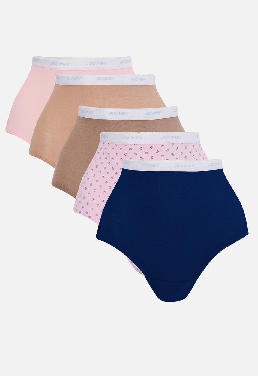 Jockey - 5 pk plain full brief - print new
