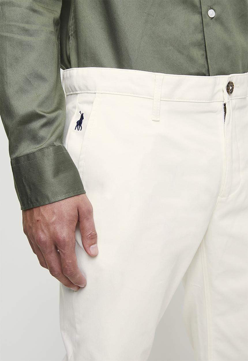 POLO - VENICE  ESSENTIAL SLIM LEG trouser - WHITE