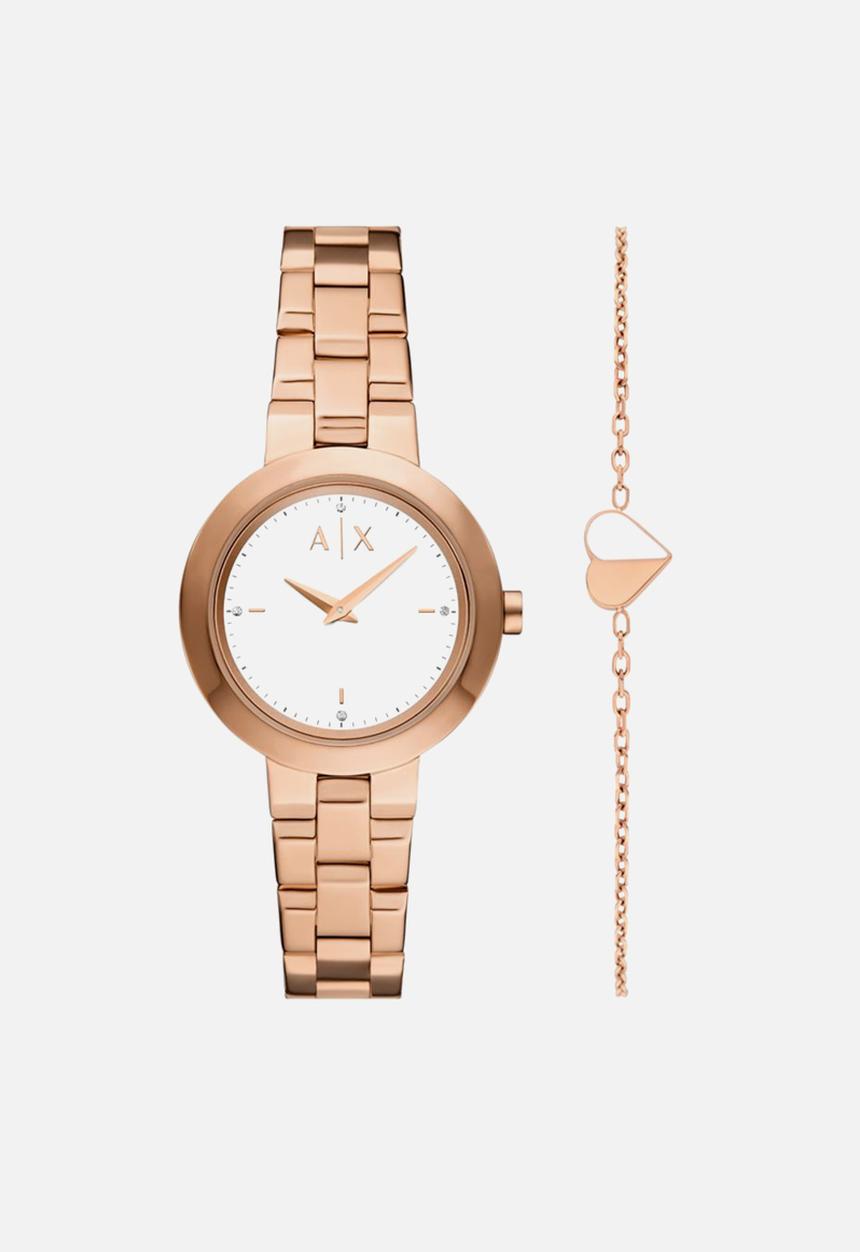 Armani Exchange - Armani Exchange Two-Hand Watch - Rose-Gold